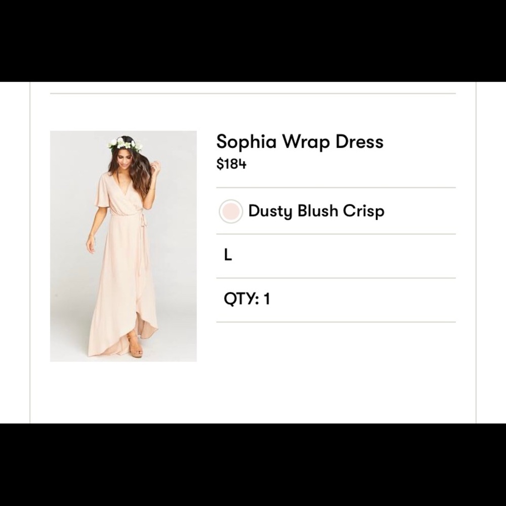 Show Me Your Mumu Sophia Wrap Dress Dusty Blush